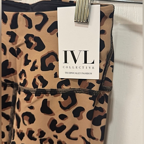 NWT IVL Leopard Print Leggings - Picture 2 of 5